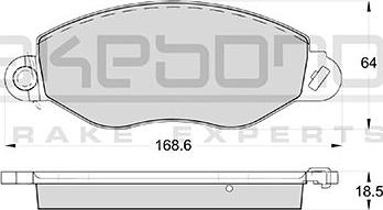 Akebono AN-8085WK - Гальмівні колодки, дискові гальма autozip.com.ua