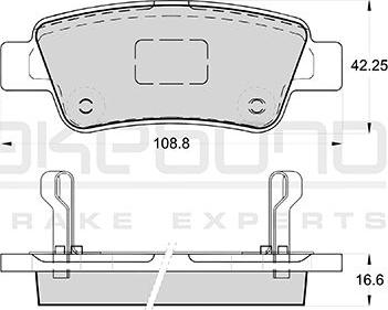 Akebono AN-8162WK - Гальмівні колодки, дискові гальма autozip.com.ua