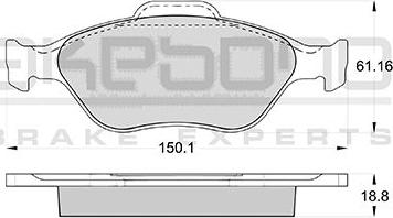 Akebono AN-8182K - Гальмівні колодки, дискові гальма autozip.com.ua