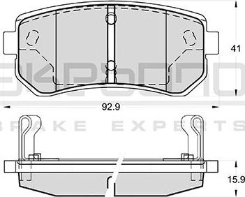 Akebono AN-8139WK - Гальмівні колодки, дискові гальма autozip.com.ua