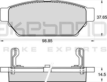 Akebono AN-380WKE - Гальмівні колодки, дискові гальма autozip.com.ua