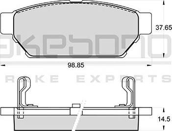 Akebono AN-380WK - Гальмівні колодки, дискові гальма autozip.com.ua