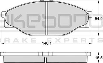Akebono AN-333K - Гальмівні колодки, дискові гальма autozip.com.ua