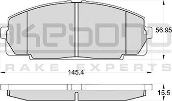 Akebono AN-247KE - Гальмівні колодки, дискові гальма autozip.com.ua