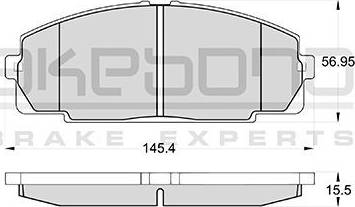 Akebono AN-247K - Гальмівні колодки, дискові гальма autozip.com.ua