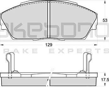 Akebono AN-230WK - Гальмівні колодки, дискові гальма autozip.com.ua