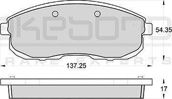 DJ Parts BP1475 - Гальмівні колодки, дискові гальма autozip.com.ua