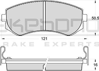 Akebono AN-277WK - Гальмівні колодки, дискові гальма autozip.com.ua