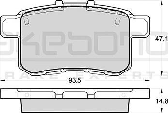 Akebono AN-740WK - Гальмівні колодки, дискові гальма autozip.com.ua