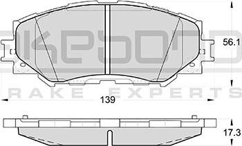 Akebono AN-742K - Гальмівні колодки, дискові гальма autozip.com.ua