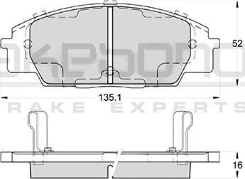 Akebono AN-757WK - Гальмівні колодки, дискові гальма autozip.com.ua