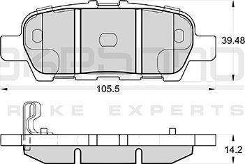 Akebono AN-768WKE - Гальмівні колодки, дискові гальма autozip.com.ua