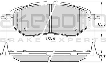 Akebono AN-703WK - Гальмівні колодки, дискові гальма autozip.com.ua