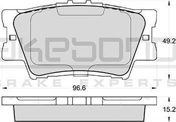 Akebono AN-733K - Гальмівні колодки, дискові гальма autozip.com.ua