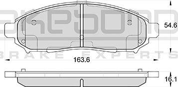 Akebono AN-726WK - Гальмівні колодки, дискові гальма autozip.com.ua