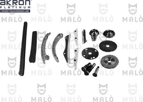 AKRON-MALÒ 909074 - Комплект ланцюга приводу распредвала autozip.com.ua