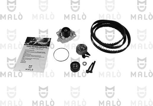 AKRON-MALÒ 1555001 - Водяний насос + комплект зубчатого ременя autozip.com.ua