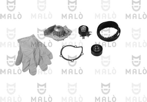 AKRON-MALÒ 1555008 - Водяний насос + комплект зубчатого ременя autozip.com.ua