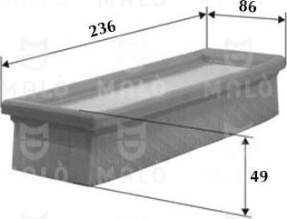 AKRON-MALÒ 1500454 - Повітряний фільтр autozip.com.ua
