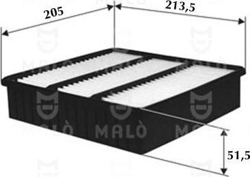 AKRON-MALÒ 1500403 - Повітряний фільтр autozip.com.ua