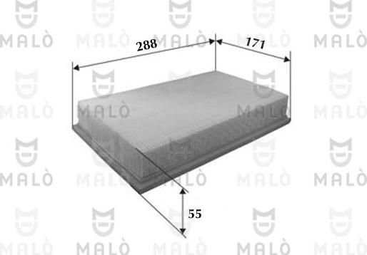 AKRON-MALÒ 1500413 - Повітряний фільтр autozip.com.ua
