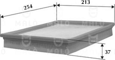 AKRON-MALÒ 1500430 - Повітряний фільтр autozip.com.ua