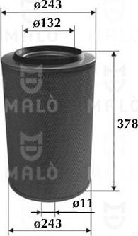 AKRON-MALÒ 1500479 - Повітряний фільтр autozip.com.ua
