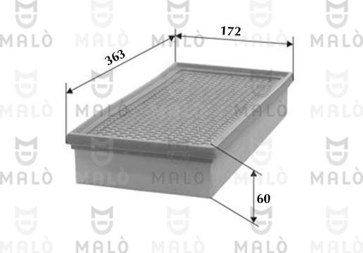 AKRON-MALÒ 1500597 - Повітряний фільтр autozip.com.ua