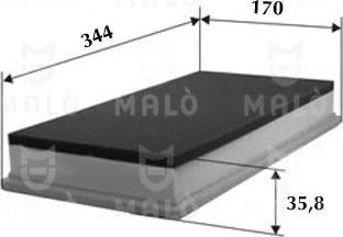 AKRON-MALÒ 1500541 - Повітряний фільтр autozip.com.ua