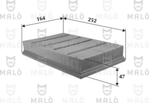 AKRON-MALÒ 1500551 - Повітряний фільтр autozip.com.ua