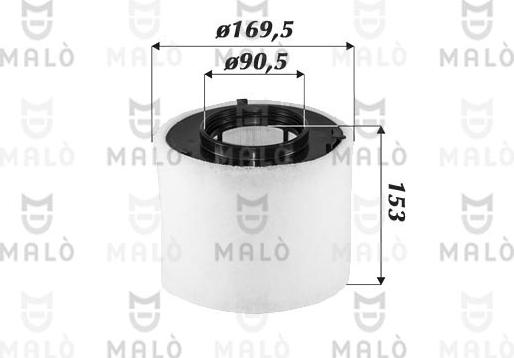 AKRON-MALÒ 1500698 - Повітряний фільтр autozip.com.ua