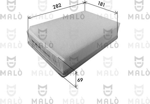 AKRON-MALÒ 1500642 - Повітряний фільтр autozip.com.ua