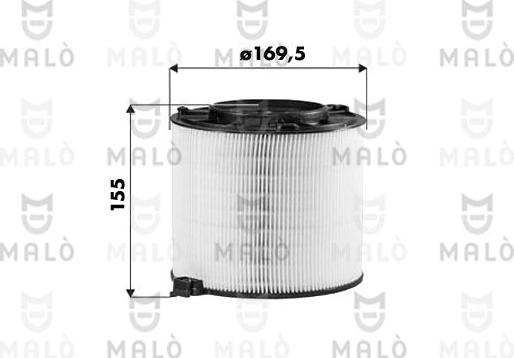 AKRON-MALÒ 1500668 - Повітряний фільтр autozip.com.ua