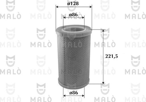 AKRON-MALÒ 1500603 - Повітряний фільтр autozip.com.ua