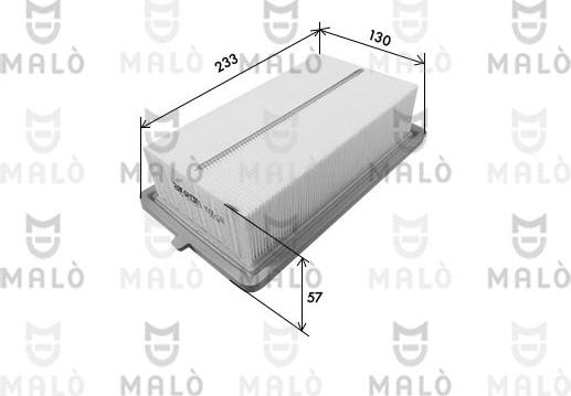 AKRON-MALÒ 1500628 - Повітряний фільтр autozip.com.ua