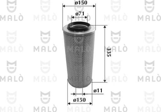 AKRON-MALÒ 1500099 - Повітряний фільтр autozip.com.ua