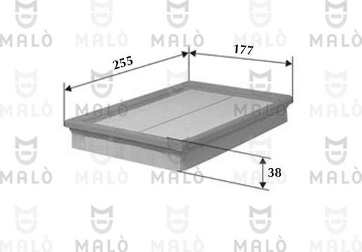 AKRON-MALÒ 1500095 - Повітряний фільтр autozip.com.ua