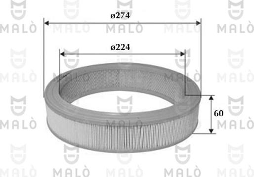 AKRON-MALÒ 1500096 - Повітряний фільтр autozip.com.ua