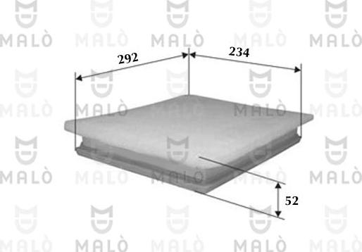 AKRON-MALÒ 1500031 - Повітряний фільтр autozip.com.ua