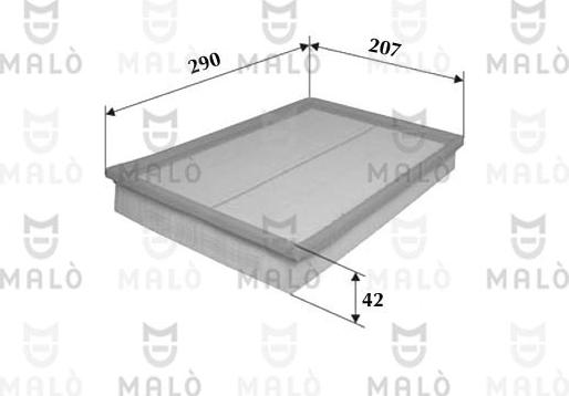 AKRON-MALÒ 1500038 - Повітряний фільтр autozip.com.ua