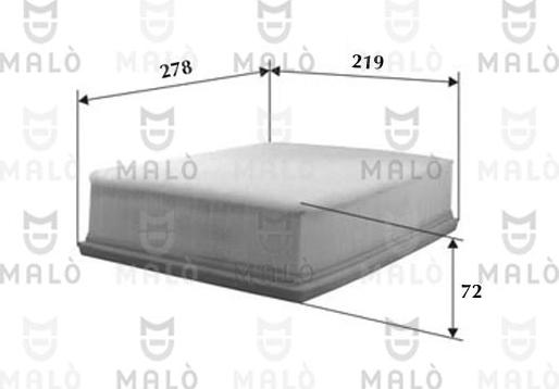 AKRON-MALÒ 1500146 - Повітряний фільтр autozip.com.ua