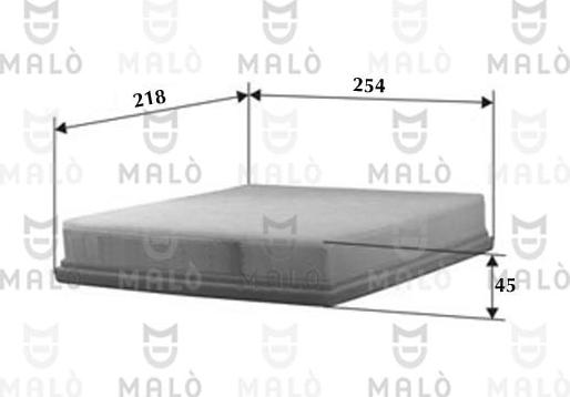 AKRON-MALÒ 1500155 - Повітряний фільтр autozip.com.ua