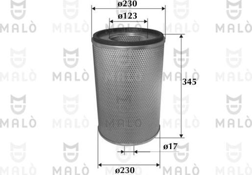 AKRON-MALÒ 1500152 - Повітряний фільтр autozip.com.ua