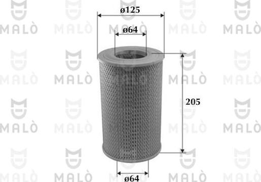 AKRON-MALÒ 1500163 - Повітряний фільтр autozip.com.ua