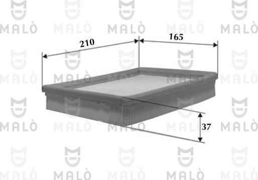 AKRON-MALÒ 1500105 - Повітряний фільтр autozip.com.ua
