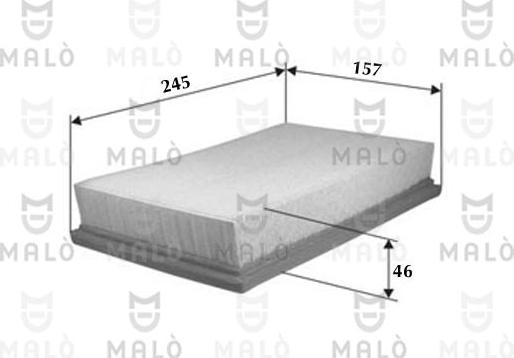 AKRON-MALÒ 1500103 - Повітряний фільтр autozip.com.ua