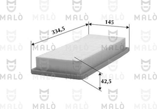 AKRON-MALÒ 1500119 - Повітряний фільтр autozip.com.ua