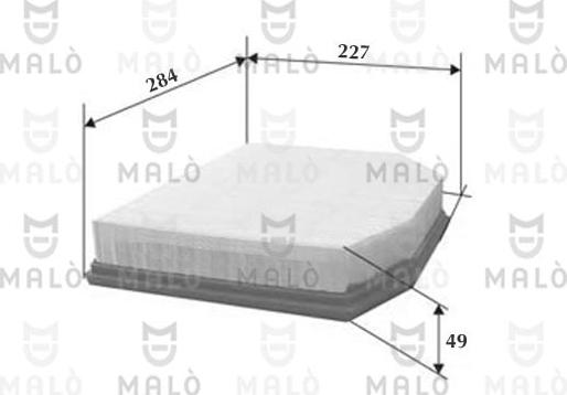 AKRON-MALÒ 1500134 - Повітряний фільтр autozip.com.ua