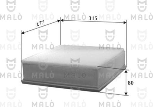 AKRON-MALÒ 1500135 - Повітряний фільтр autozip.com.ua