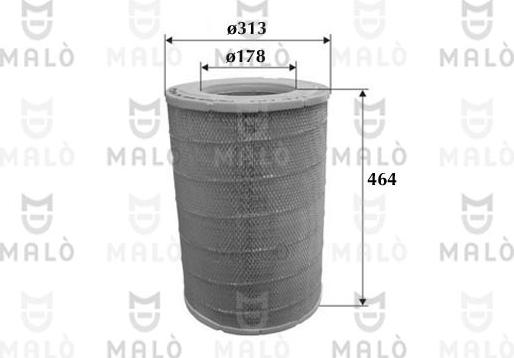 AKRON-MALÒ 1500138 - Повітряний фільтр autozip.com.ua